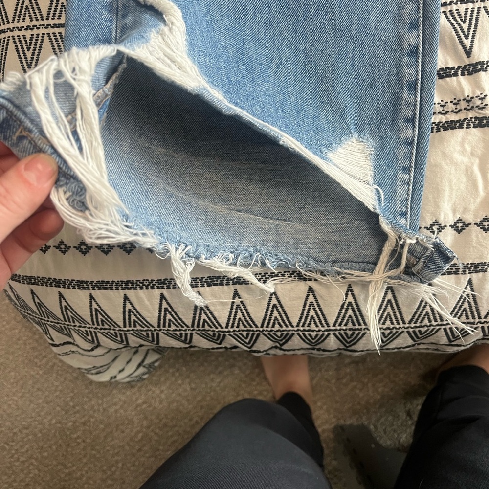 Flying Monkey Light Blue Distressed Wide-Leg Jeans - Picture 3 of 6